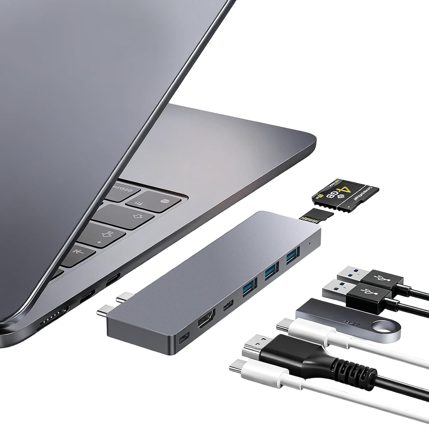 USB C Hub,8 in 2 USB Adapter for MacBook Pro Air，Thunderbolt 4 Dock 100W PD, 40Gbps, 4K HDMI