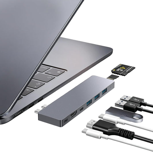 USB C Hub,8 in 2 USB Adapter for MacBook Pro Air，Thunderbolt 4 Dock 100W PD, 40Gbps, 4K HDMI